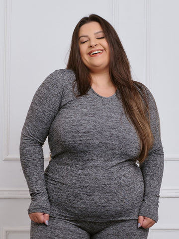 Blusa Plus Size Térmica Flanelada Inverno