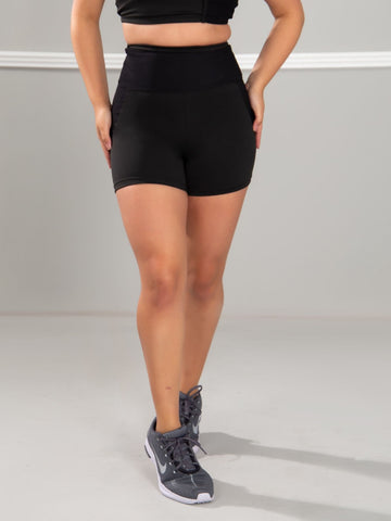Bermuda Fitness Detalhe em Tule