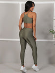 Kit 1 Conjunto Fitness + Blusa de Tule