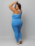 Macacão Fitness Com Bolso Plus Size