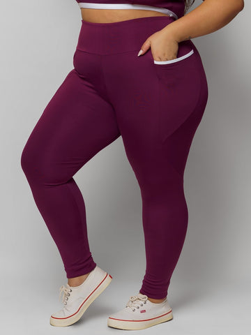 Calça Legging com Bolso Plus Size