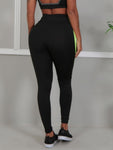 Calça Legging Fitness Detalhe Neon