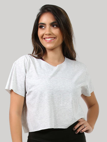 Cropped Corte a Fio Feminina Fitness