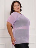 Blusa de tule Plus Size