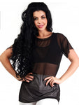 Kit 1 Conjunto Fitness + Blusa de Tule