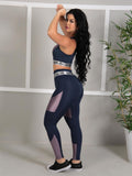 Conjunto Calça Legging Detalhe + Top Elástico