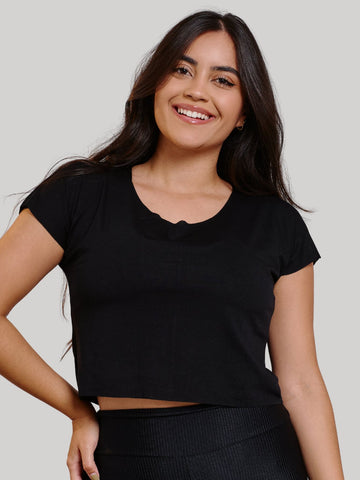Cropped Corte a Fio Feminina Fitness