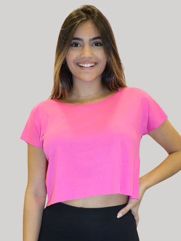 Cropped Corte a Fio Feminina Fitness