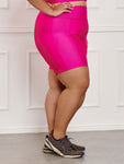 Bermuda Fitness Canelada C/Liso Plus Size