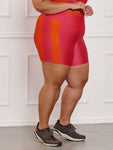 Bermuda Fitness Brilhosa Plus Size