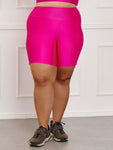 Bermuda Fitness Canelada C/Liso Plus Size