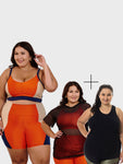 Combo 1x Conjunto 1x Blusa Plus Size1x Regata