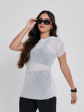 Kit 1 Conjunto Fitness + Blusa de Tule