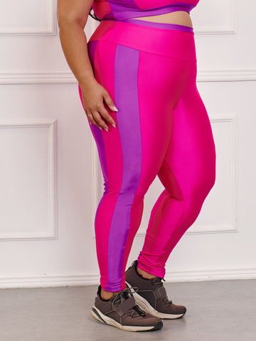 Calça Legging Brilhosa Plus Size