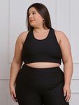 Top Canelado Fitness Plus Size