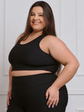 Top Canelado Fitness Plus Size
