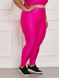 Calça Legging Canelada C/Liso Plus Size