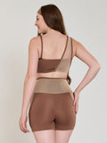 Conjunto fitness Detalhe em Tule (bermuda+top)