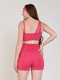 Conjunto fitness Detalhe em Tule (bermuda+top)