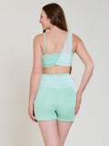 Conjunto fitness Detalhe em Tule (bermuda+top)