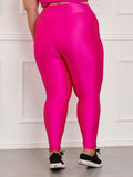 Calça Legging Canelada C/Liso Plus Size