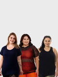 Kit 2 Blusas 1 Regata Plus Size Fitness Academia