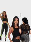 Combo 1x Conjunto 1x Regata 1X Blusa de Tule