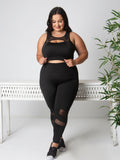 Conjunto Plus Size Detalhe em Vivo (Calça + Top)