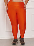 Calça Legging Canelada C/Liso Plus Size