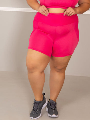 Bermuda Fitness Tule Plus Size