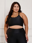 Top Feminino Fitness Canelado C/Liso  Plus size