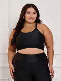 Top Feminino Fitness Canelado C/Liso  Plus size