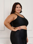 Top Feminino Fitness Canelado C/Liso  Plus size