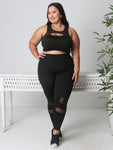 Conjunto Plus Size Detalhe em Vivo (Calça + Top)