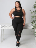 Conjunto Plus Size Detalhe em Vivo (Calça + Top)