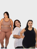 Combo 1x Conjunto 1x Blusa de Tule 1x Regata Plus Size