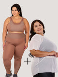 Combo 1x Conjunto 1x Blusa de Tule Plus Size