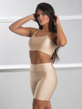 Conjunto Brilhoso (Bermuda + Top C/Bojo)