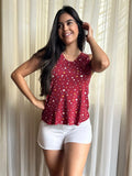 Baby Doll Estampado Feminino