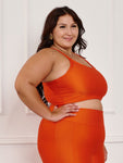 Top Feminino Fitness Canelado C/Liso  Plus size