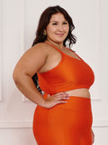 Top Feminino Fitness Canelado C/Liso  Plus size
