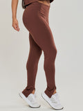 Calça Legging com Abertura na Barra
