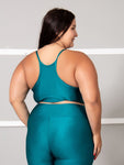 Top Brilhoso Feminino Fitness  Plus size