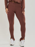 Calça Legging com Abertura na Barra