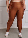Calça Legging Brilhosa Plus Size