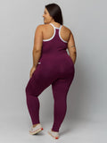 Macacão Fitness Com Bolso Plus Size