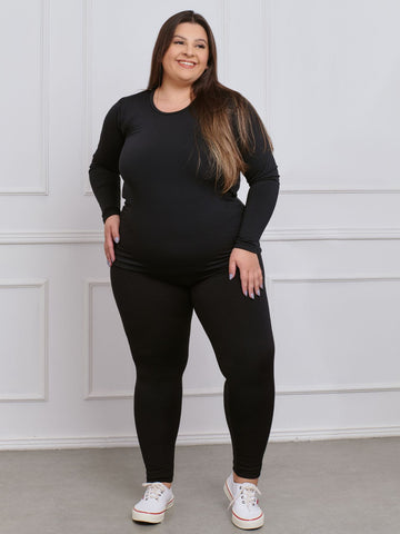 Conjunto Plus Size Térmica Flanelada Inverno