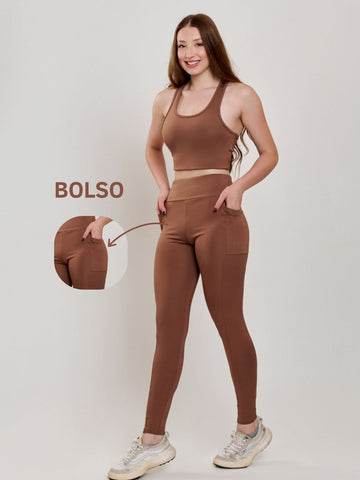 Conjunto Fitness com Bolso