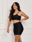 Conjunto fitness Liso/Canelado (bermuda+top)