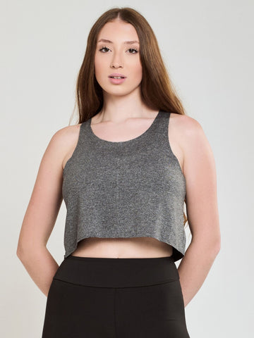 Cropped Regata Corte a Fio Feminina Fitness